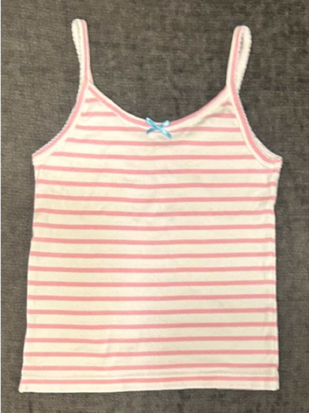 Mini Boden Girls Pointelle Tank Top 6-7y